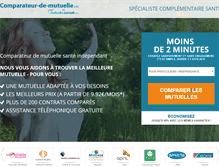 Tablet Screenshot of comparateur-de-mutuelle.info